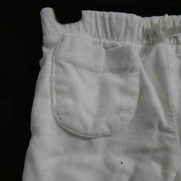 Y2K - BABY GAP - Infant | 6-12 months | White Velour Tear Away Pants - Picture 3 of 12